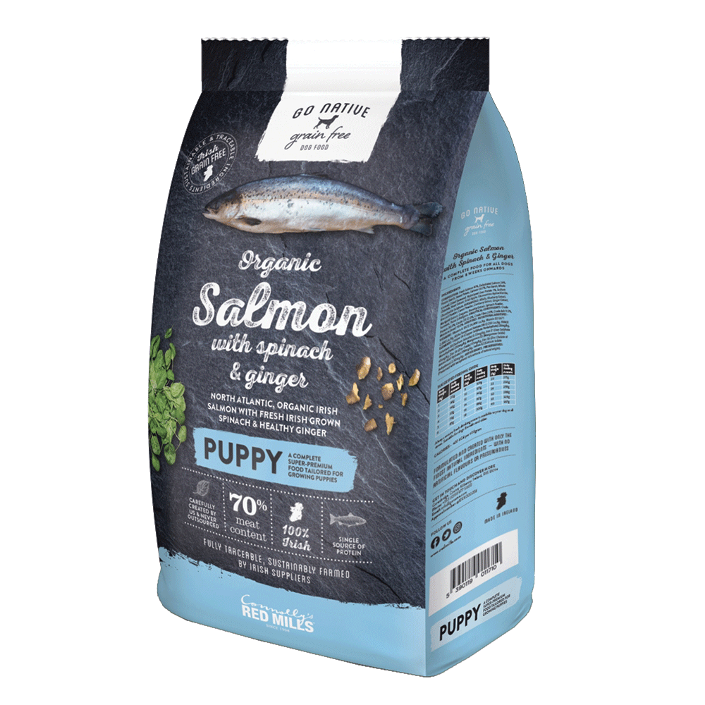 Go Native Puppy Organic Salmon with Spinach & Ginger